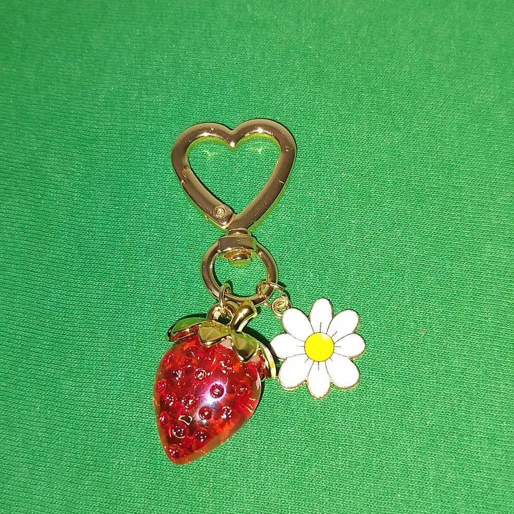 Strawberry Bag Charm